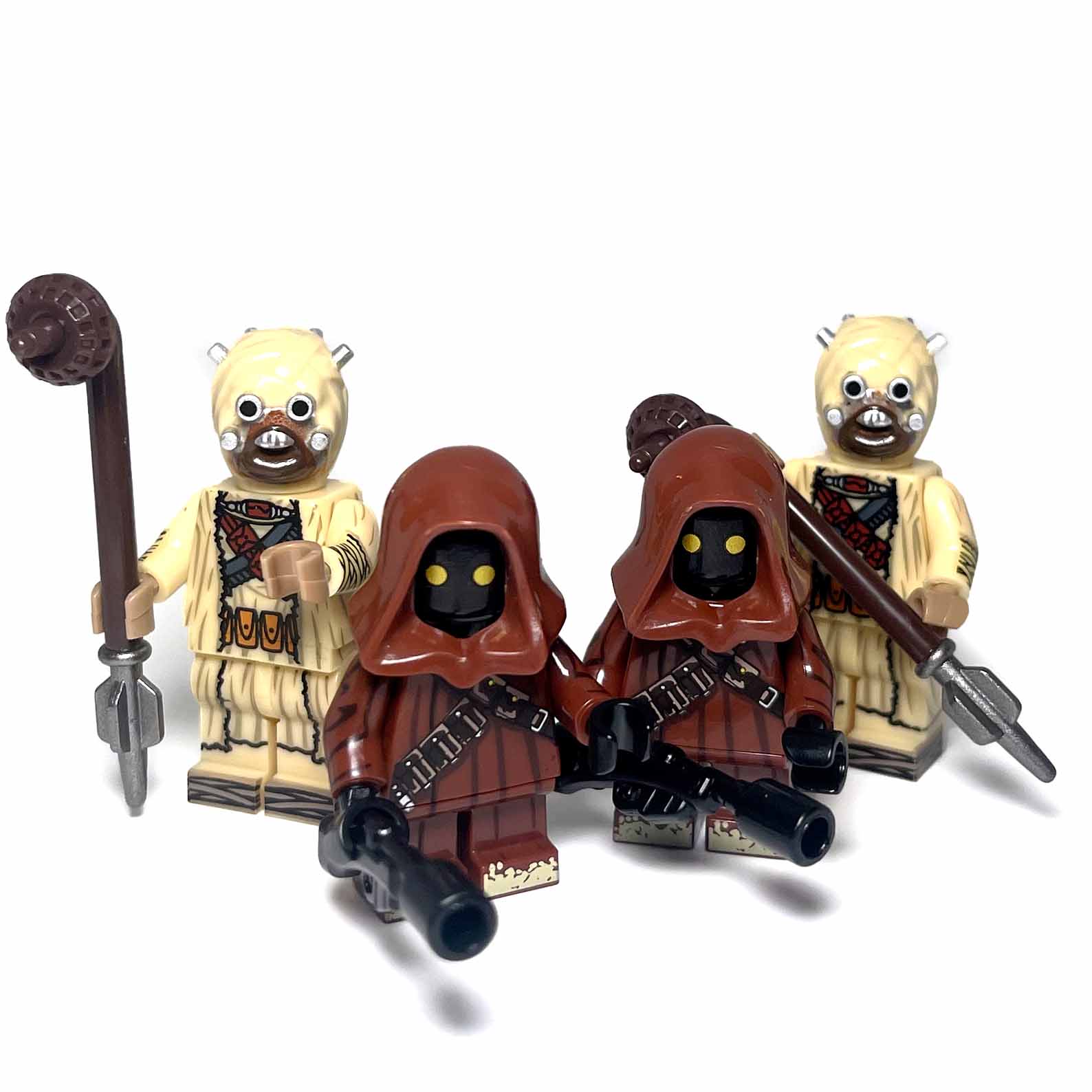 Tataooine Tusken Raiders Jawas Sand People Star Wars Custom Minifigures A New Hope