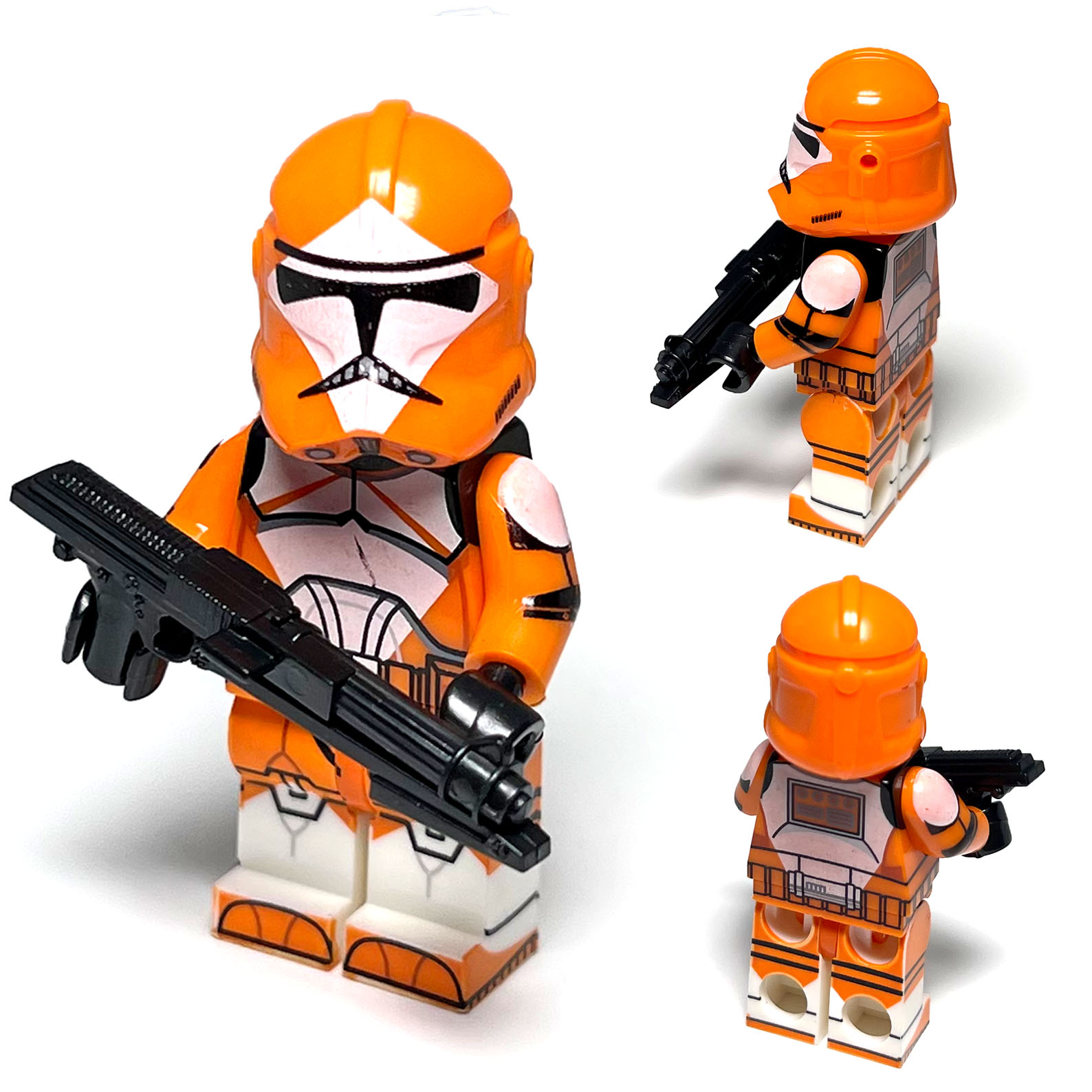 Bomb Squad Clone Troopers Star Wars Orange Troopers the Clone Wars Minifigures